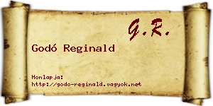 Godó Reginald névjegykártya