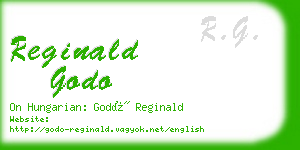 reginald godo business card